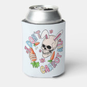 Ik wortel helemaal niet - Schattige schedelkonijn  Blikjeskoeler (Blikje Achterkant)