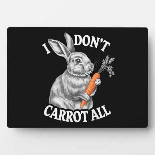 Ik wortel niet alle grappige paashaas fotoplaat (voorkant)