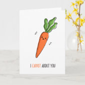 Ik Wortel Om Je Grappige Woordspeling Kaart (Gele Bloem)