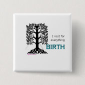 Ik wortel voor... vierkante button 5,1 cm (Voorkant)