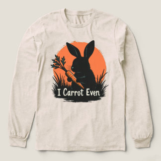 Ik Wortel Zelfs Grappige Konijn Konijn Groente Woo Tri-Blend Shirt