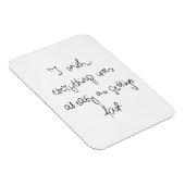 Ik wou dat alles zo makkelijk was als vet grappig  magneet (Rechterzijde)