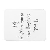 Ik wou dat alles zo makkelijk was als vet grappig  magneet (Horizontaal)