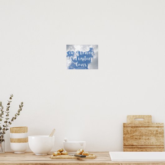 Ik wou dat de hemel bezoekuren had | Condoleance c Poster (Keuken)