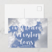 Ik wou dat de hemel bezoekuren had | Erop ingegrav Briefkaart (Voorkant / Achterkant)