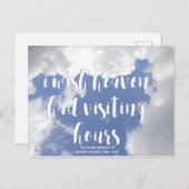 Ik wou dat de hemel bezoekuren had | Herinnering Briefkaart (Voorkant / Achterkant)