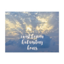 Ik wou dat de hemel een bezoekuur had | Sympathiep