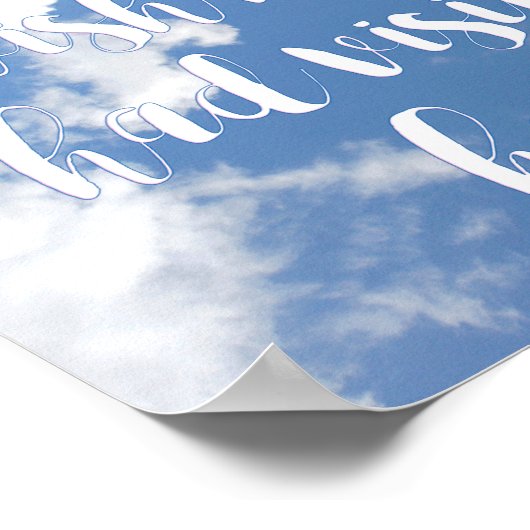 Ik wou dat de hemel een bezoekuur had | Sympathiep Poster (Hoek)