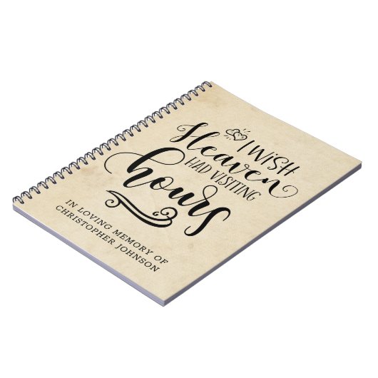 Ik wou dat de hemel.. Grief Keepomwille Journal Notitieboek (Linkerzijde)