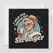 Ik wou dat deze eggnog sterker was Familie Kerstmi Feestdagenkaart (Voorkant)