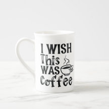 Ik Wou Dat Dit Koffie Was" - Ironische Typografie