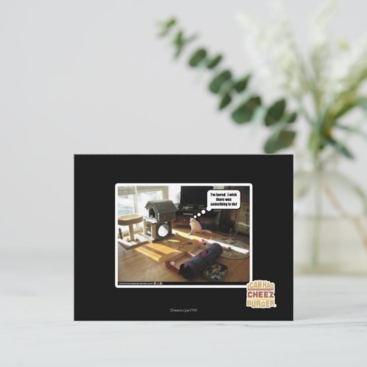 Ik wou dat er iets te doen was briefkaart (Staand voorkant)