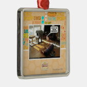 Ik wou dat er iets te doen was metalen ornament (Rechts)