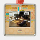 Ik wou dat er iets te doen was metalen ornament (Voorkant)