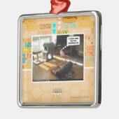 Ik wou dat er iets te doen was metalen ornament (Links)