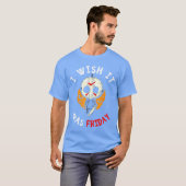 Ik wou dat het vrijdag was Grappige enge Halloween T-shirt (Voorkant volledig)