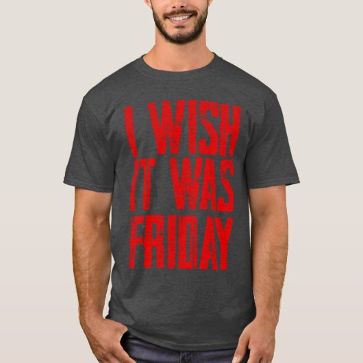 Ik wou dat het vrijdag was jongen t-shirt (Voorkant)