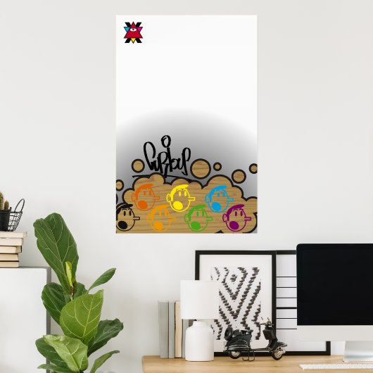 Ik wou dat ik aandacht had geschonken in winkelkla poster (Thuiskantoor)