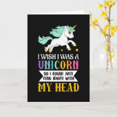 Ik wou dat ik een eenhoorn was kaart (Gele Bloem)