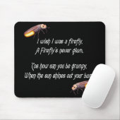 Ik wou dat ik een Firefly was Muismat (Met muis)