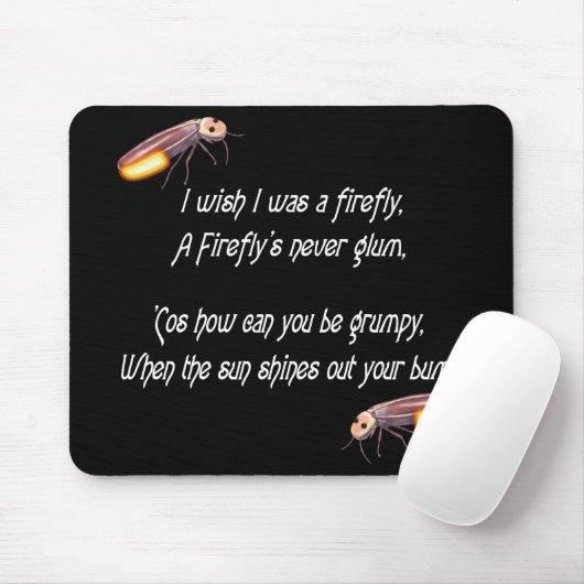 Ik wou dat ik een Firefly was Muismat (Met muis)