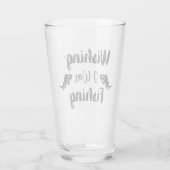 Ik wou dat ik een grappig citaat aan het vissen wa glas (Achterkant)