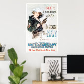 Ik wou dat ik een MAN was. Poster (Thuiskantoor)