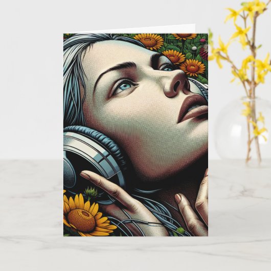 Ik wou dat ik er op je verjaardag kon zijn kaart (Gele Bloem)