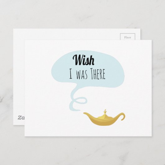 Ik wou dat ik er was briefkaart (Voorkant / Achterkant)