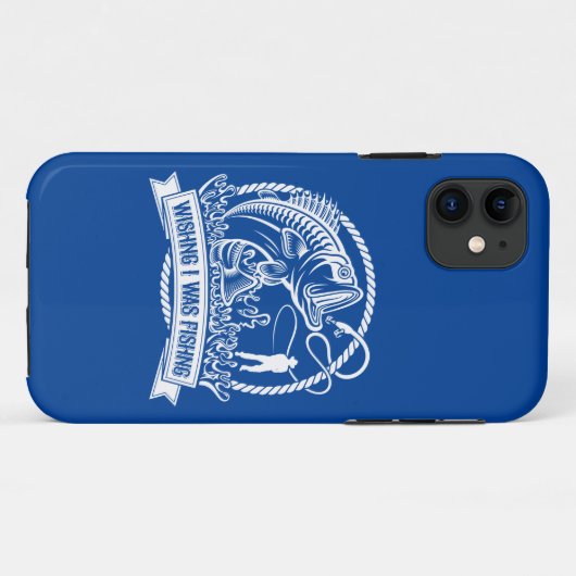 Ik wou dat ik Gevist was Case-Mate iPhone Case (Achterkant (horizontaal))