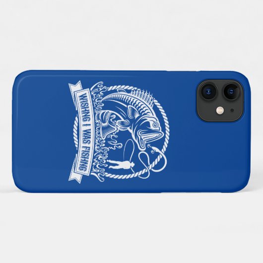Ik wou dat ik Gevist was Case-Mate iPhone Case (Achterkant (horizontaal))