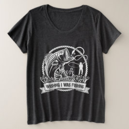 Ik wou dat ik Gevist was Grote Maat T-shirt