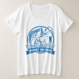 Ik wou dat ik Gevist was Grote Maat T-shirt