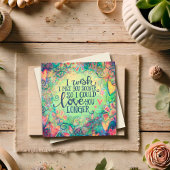 Ik wou dat ik je eerder had ontmoet Valentijn lief Notitiekaartje