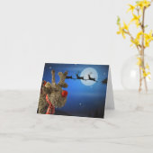 Ik wou dat ik kon vliegen. Kaart voor Kerstmis (Gele Bloem)