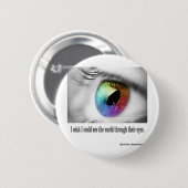Ik wou dat ik kon zien ronde button 5,7 cm (Voorkant /achterkant)
