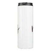 Ik wou dat ik nu aan het lezen was (met Rozen) Thermosbeker (Achterkant)