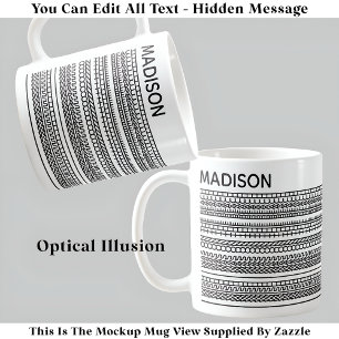 Ik wou dat ik op het strand was Verborgen tekst &  Koffiemok