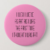 Ik wou dat ik... ronde button 4,0 cm (Voorkant)