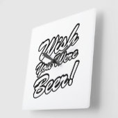 Ik wou dat je beer was! vierkante klok (Hoek)