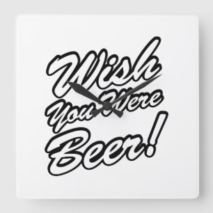 Ik wou dat je beer was! vierkante klok