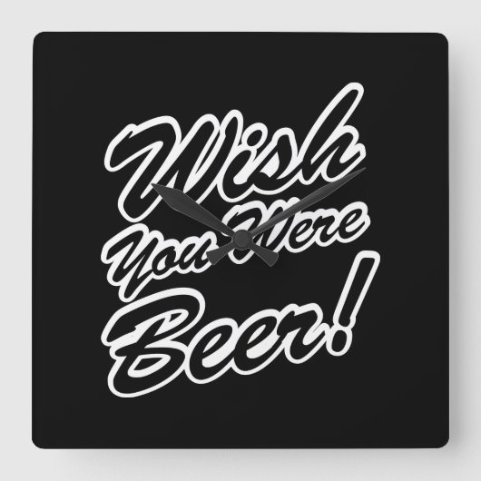 Ik wou dat je beer was! vierkante klok (Voorkant)