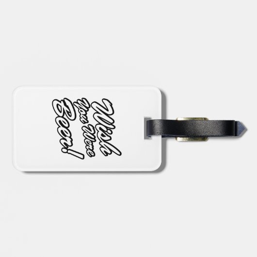 Ik wou dat je bier was! bagagelabel (Achterkant horizontaal)