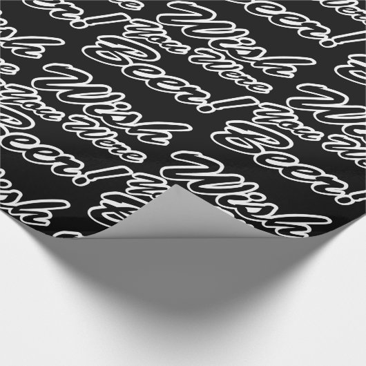 Ik wou dat je bier was! cadeaupapier (Hoek)