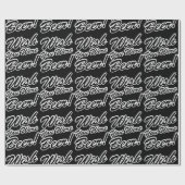 Ik wou dat je bier was! cadeaupapier (Vlak)