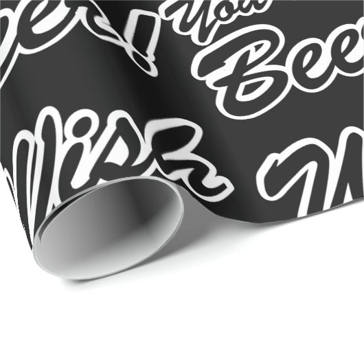 Ik wou dat je bier was! cadeaupapier (Rol Hoek)