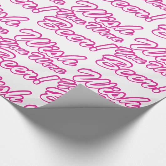 Ik wou dat je bier was! cadeaupapier (Hoek)