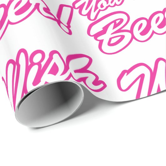 Ik wou dat je bier was! cadeaupapier (Rol Hoek)