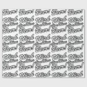 Ik wou dat je bier was! cadeaupapier (Vlak)