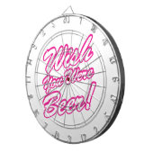 Ik wou dat je bier was! dartbord (Voorkant Rechts)